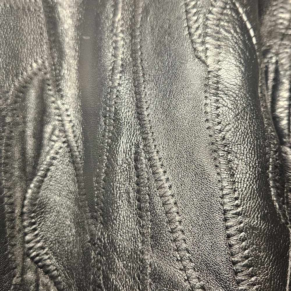 Maxam Vintage Black Lambskin Leather Jacket - Picture 8 of 9